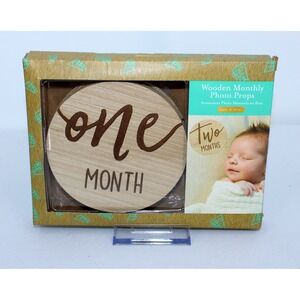 Kate & Milo Wooden Monthly Photo Props Baby Milestones 1-12 Months